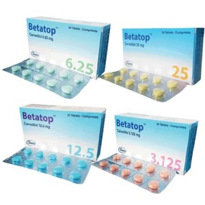 BETATOP 6.25MG TABLETS 30'S
