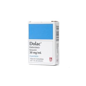DOLAC 30MG INJECTION 1ML 10'S[KETOROLAC]