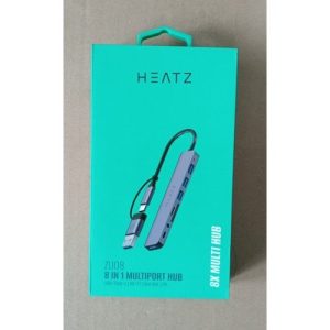 HEATZ - ZU08 - USB & TYPE C TO 8 PORT (4 USB + AUDIO + MICRO SD + TYPE C)