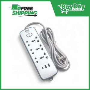 SOLID Extension Board - 6 sockets + 2 USB + 2 Type C + 3m cable