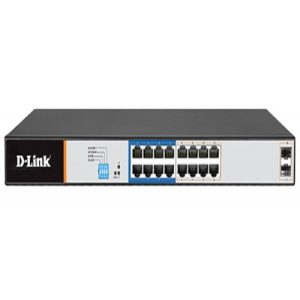 D-LINK DGS-F1210-18PS-E, 16-PORT PoE+ GIGABIT SMART MANAGED SWITCH