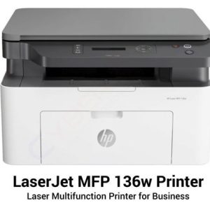 HP LASERJET 136W PRINTER B/W PRINT SCAN COPY, WIFI / 110A TONER - 21 PPM