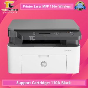 HP LASERJET 136A PRINTER B/W PRINT SCAN COPY / 110A TONER, 21 PPM