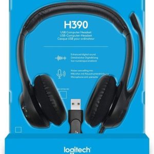 Logitech H390 USB Headset with Noise-Cancelling Mic