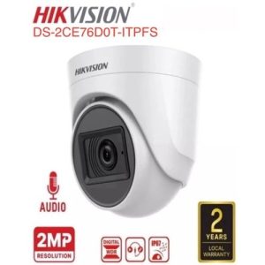 HIKVISION 2MP ANALOG DOME CAMERA DS-2CE76D0T-ITPSF