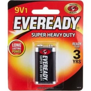EVEREADY BATTERY 9V BP1 BLACK