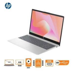 HP 15-fd0356nia LAPTOP (CI5-1334U/8GB/512GB/15.6 FHD/DOS) - NATURAL SILVER