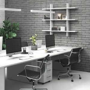 FOUR PERSON WORK STATION PG-B19A-4A (2400 X 1200 X 1075 mm)