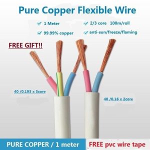 CLICK 4 METER FULL COOPER WIRE COMPLETE