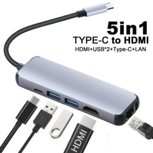 CLICK TYPE C TO USB, LAN & HDMI CONVERTOR