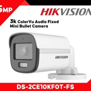 HIKVISION 3K ANALOG BULLET CAMERA COLOR VU DS-2CE10KF0T-PFS